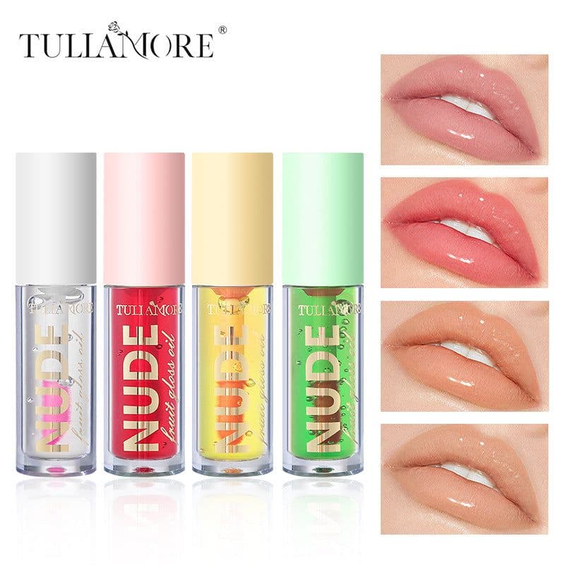 image-Warm-changing Fruit Lip Oil - 4 Colors Gloss Mirror Effect