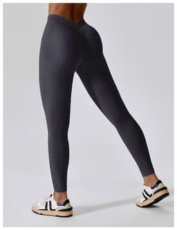 image-Zechuang Seamless Yoga Pants Women High Waist Black