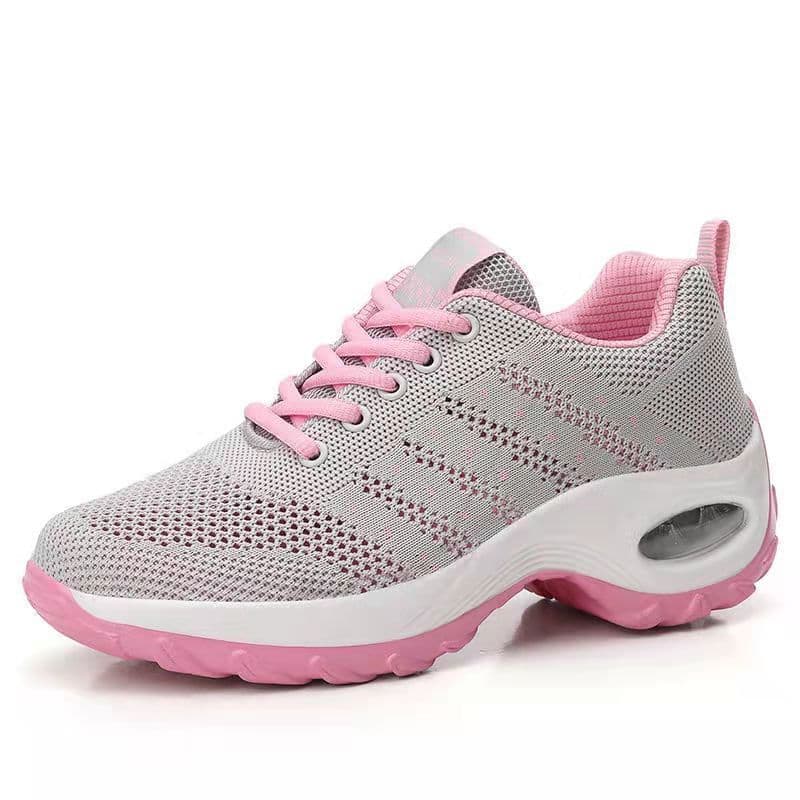 image-Women's Air Cushion Casual Shoes - Mesh Grey Size 41