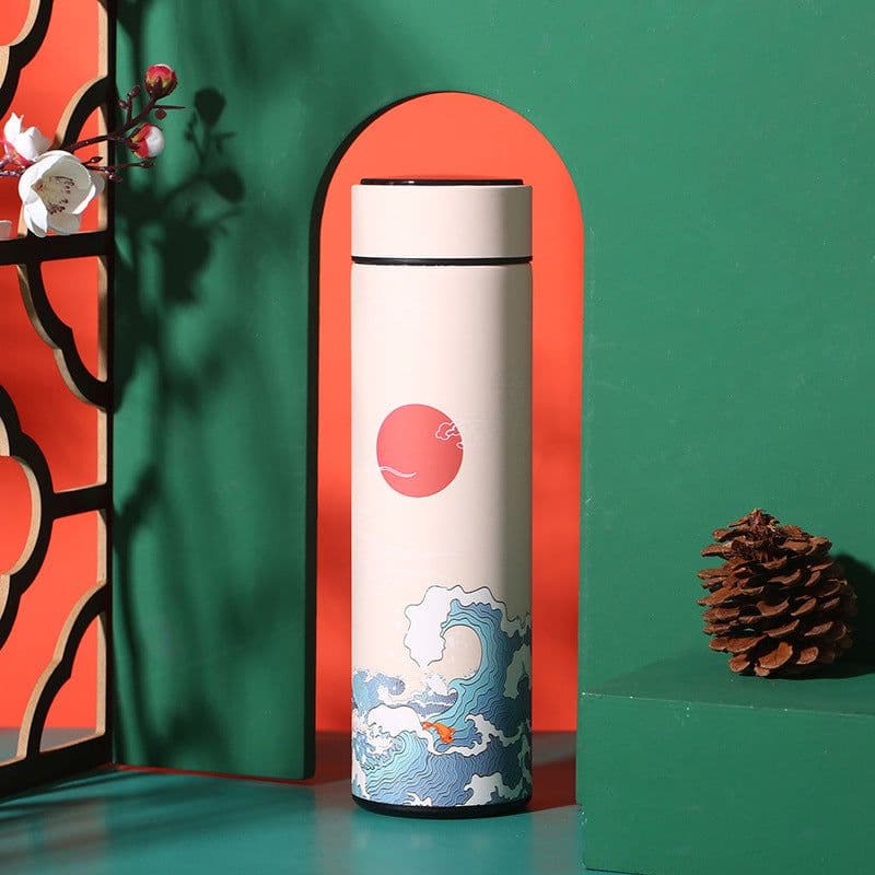 image-Smart Temperature Display Insulated Cup 304 Stainless Steel Water Bottle Gift