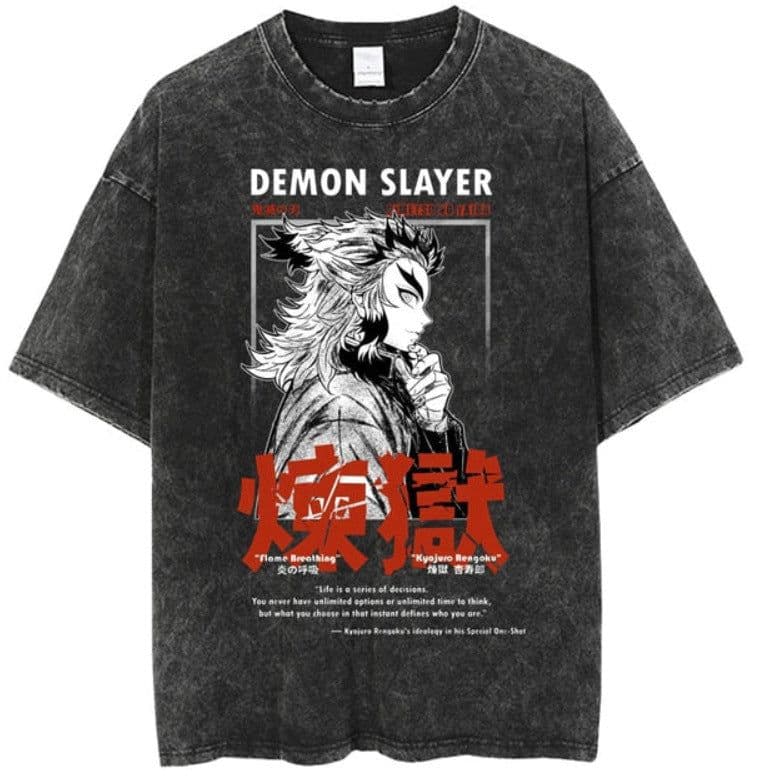 image-Cuifu Anime Print T-Shirt - Dark Retro Short Sleeve