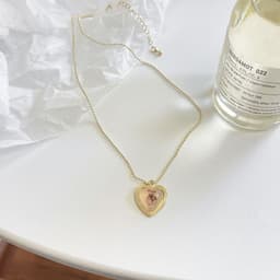 image-Simple Love Heart Necklace - Women's Clavicle Chain, Summer 2023 Style, 41-50cm