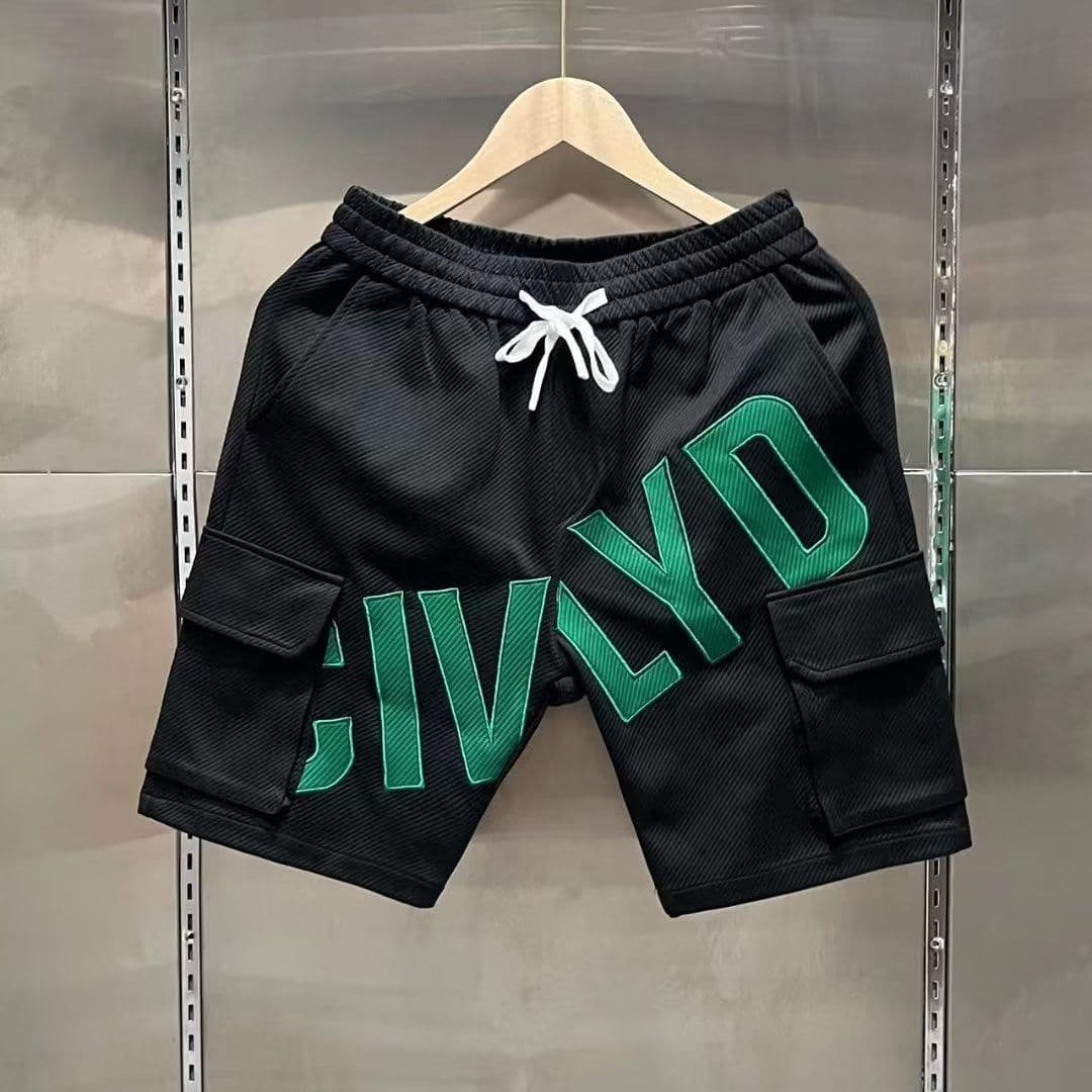 image-Youth Casual Shorts White Cotton Blend