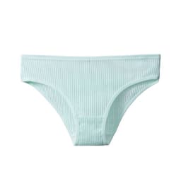 image-Summer breathable skin-friendly sports high elastic stretch ladies briefs cotton comfortable new pure color girls underwear