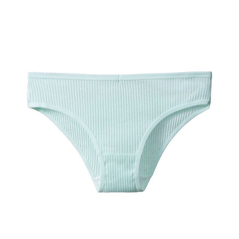 image-Summer breathable skin-friendly sports high elastic stretch ladies briefs cotton comfortable new pure color girls underwear