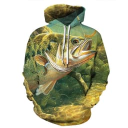 image-2022 Cross-border 3D Fashion Printing Hooded Casual Loose Round Neck Sweater 3D Trendy Casual Sweater