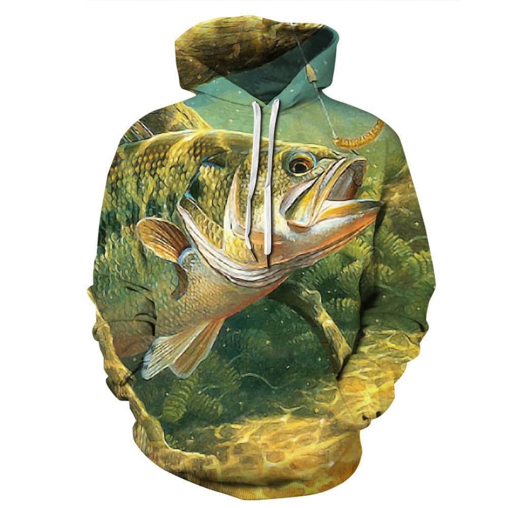 image-2022 Cross-border 3D Fashion Printing Hooded Casual Loose Round Neck Sweater 3D Trendy Casual Sweater