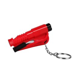 image-Three-in-One Emergency Keychain Hammer - Plastic Window Breaker