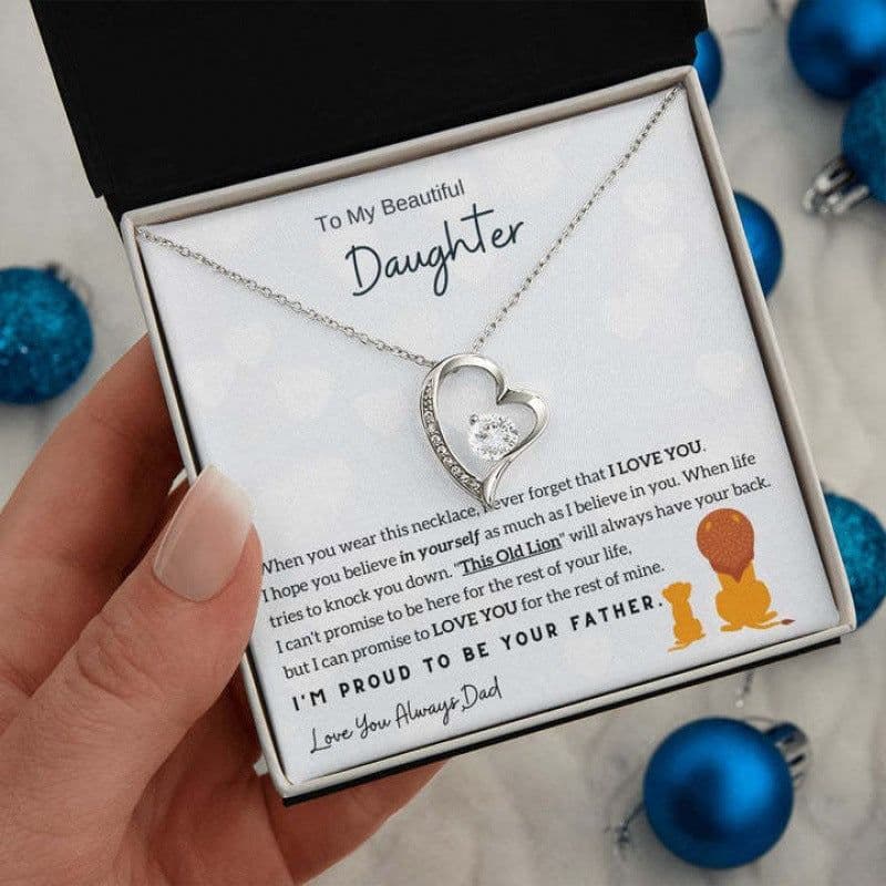 image-YYDDSSD Heart Necklace Silver - Daughter Gift