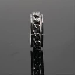 image-Titanium Steel Rotatable Bottle Opener Ring