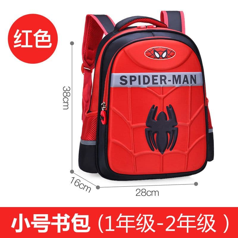 image-Sly Bird Cartoon School Bag - Red, Toddler Boy 3D Superman