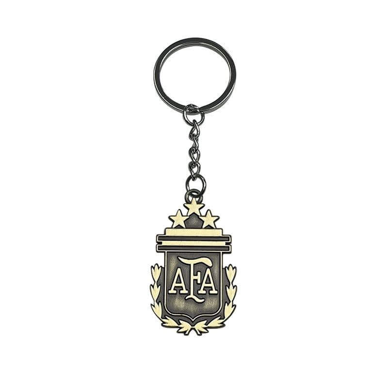 image-Football Team Logo Keychain - Zinc Alloy Metal