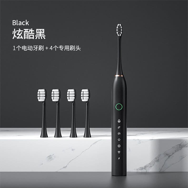 image-Electric Toothbrush USB Rechargeable Waterproof