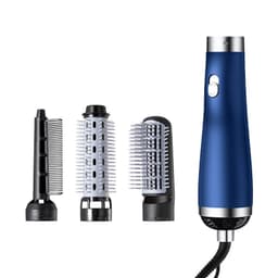 image-Hair Dryer Brush - 750W Dual-Use Straightener Curler
