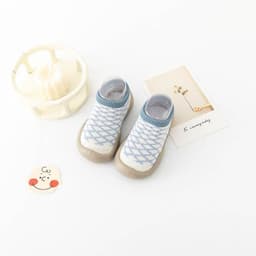 image-Toddler Socks Shoes - Beige Breathable Cotton Low Cut