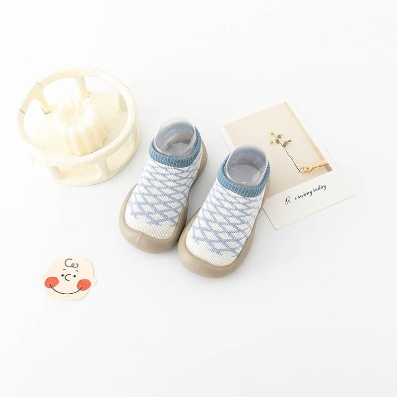 image-Toddler Socks Shoes - Beige Breathable Cotton Low Cut