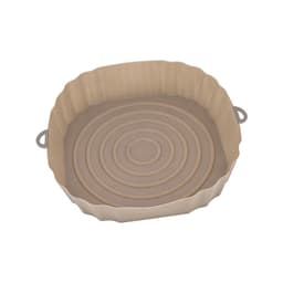 image-Air Fryer Pad - Silicone Baking Tray - Multi-Functional Barbecue Mat - High Temp Reusable