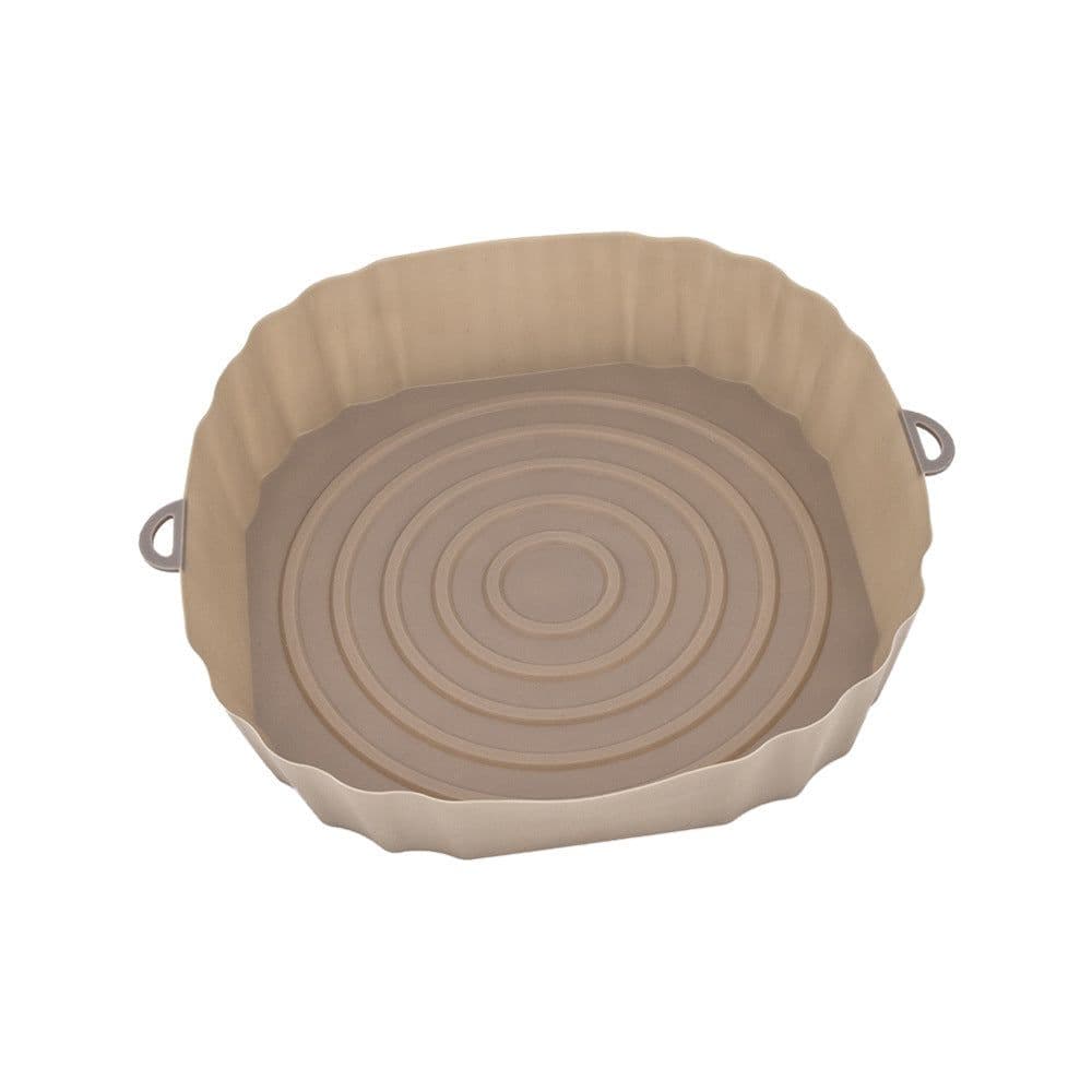image-Air Fryer Pad - Silicone Baking Tray - Multi-Functional Barbecue Mat - High Temp Reusable