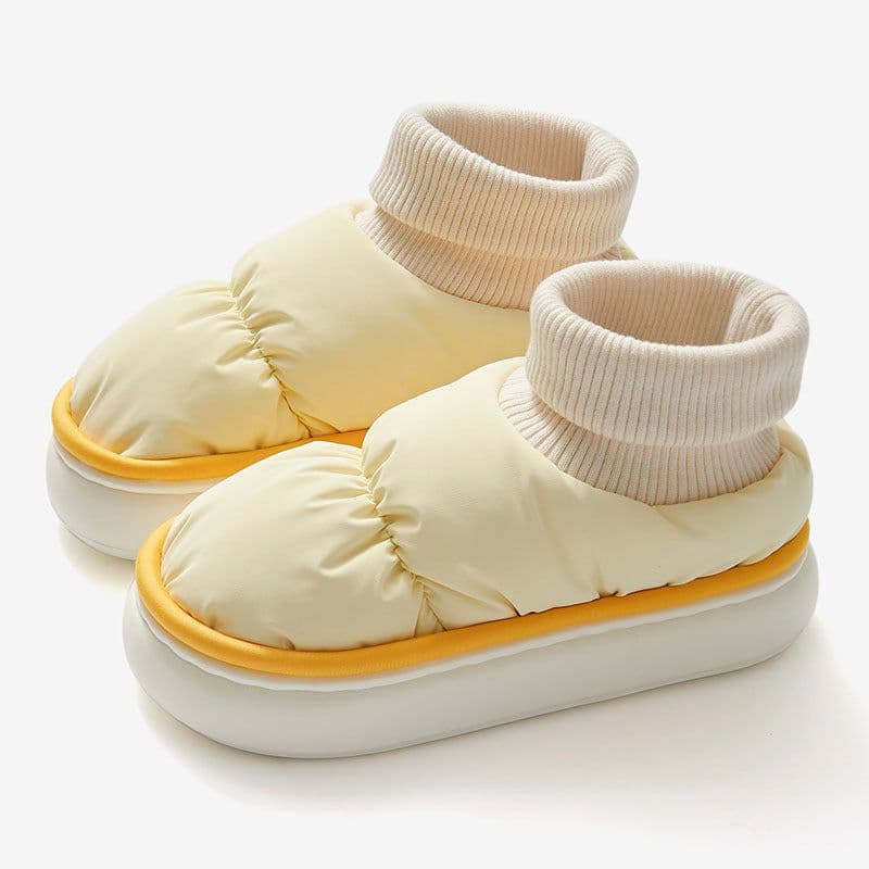 image-Ant Love Color-Blocked Cotton Boots Purple Size 40-41 Keep Warm