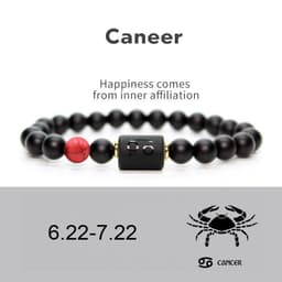 image-Constellation Bracelet - 8mm Natural Stone Agate Beads Unisex