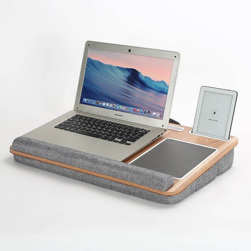 image-Wooden Lap Desk - Brown Large Adjustable