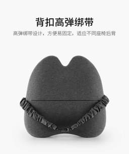 image-Office Chair Lumbar Cushion - Blue Memory Foam Backrest Pillow for Pregnant Women