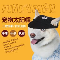image-Cross-border Pet Supplies Dog Headwear Accessories Baseball Cap Summer Sunshade Sunscreen Cat Pet Hat