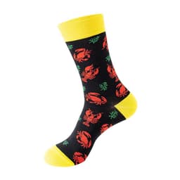 image-Mo Xi Stripe Socks - Mid Tube Cotton Unisex 41-46