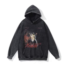 image-Cotton Fleece Hoodie - Kangaroo Pocket Loose Fit XXL
