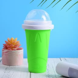 image-Silicone Pinch Cup - Blue 500ml Smoothie