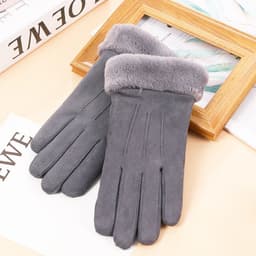 image-Women's Touchscreen Winter Gloves - Black Velvet Warm