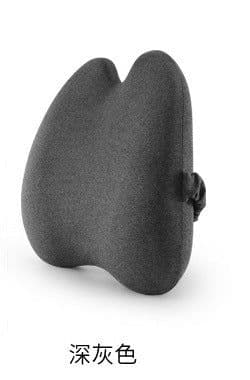 image-Office Chair Lumbar Cushion - Blue Memory Foam Backrest Pillow for Pregnant Women