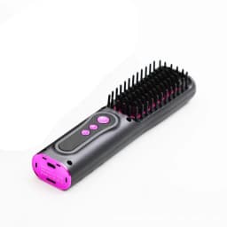 image-USB Rechargeable Hair Straightener Comb - Portable Wireless
