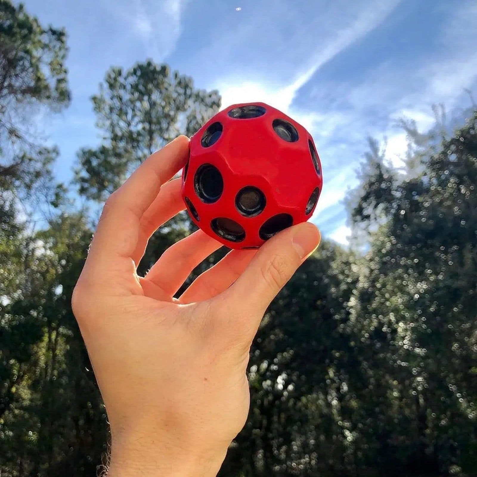 image-Bouncy Moon Shape Sensory Fidget Ball - Stress Relief Toy for Adults & Kids
