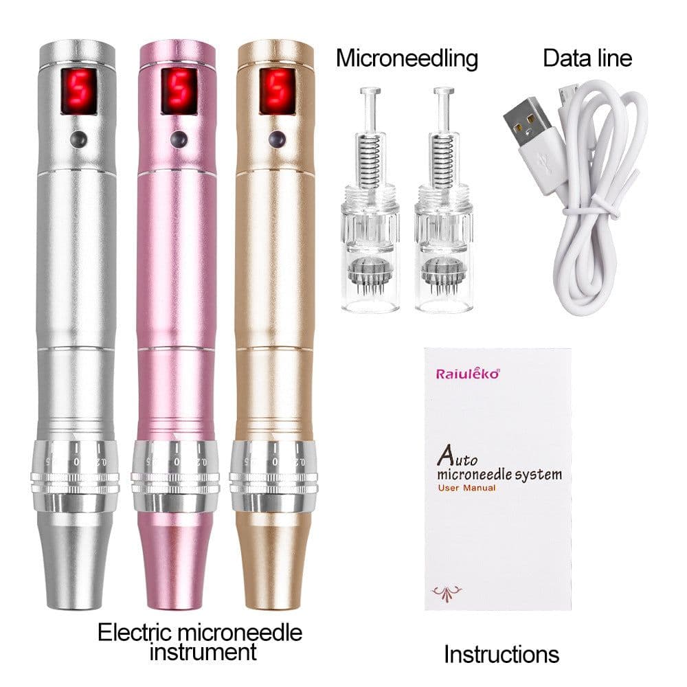 image-SKSONG AIi-299 Nano Microcrystalline Beauty Electric Microneedle Device - Matte Silver