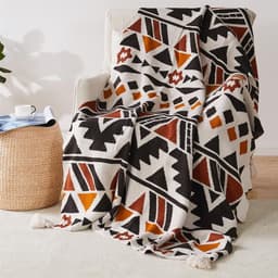 image-Meizuo Wool Blanket Bohemian Geometric 150x200cm