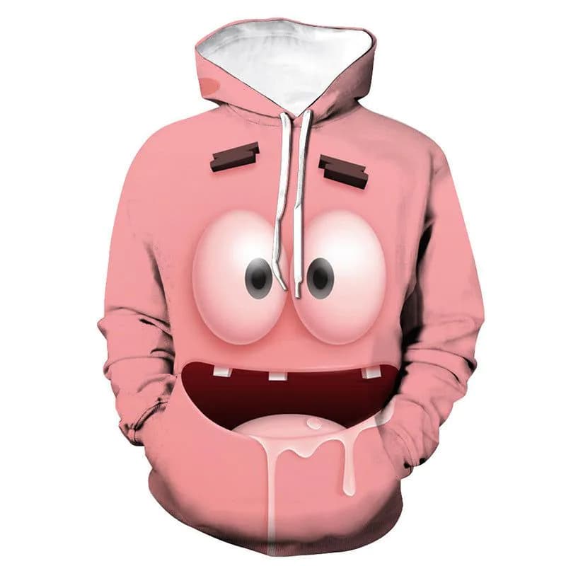 image-2022 Cross-border 3D Fashion Printing Hooded Casual Loose Round Neck Sweater 3D Trendy Casual Sweater