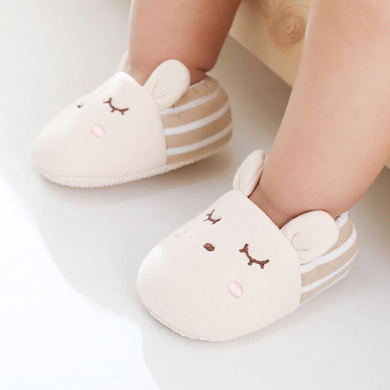image-Three-dimensional ears cartoon children dispensing toddler shoes and socks spring and autumn striped animal short tube shallow mouth baby baby socks