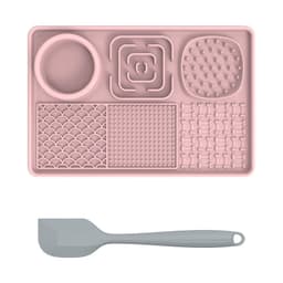 image-Pet Licking Mat - Blue Silica Gel Slow Feed Placemat, Gift (60 characters)
