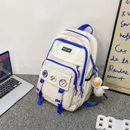 image-Klein Blue Nylon Backpack - Water Resistant School Bag