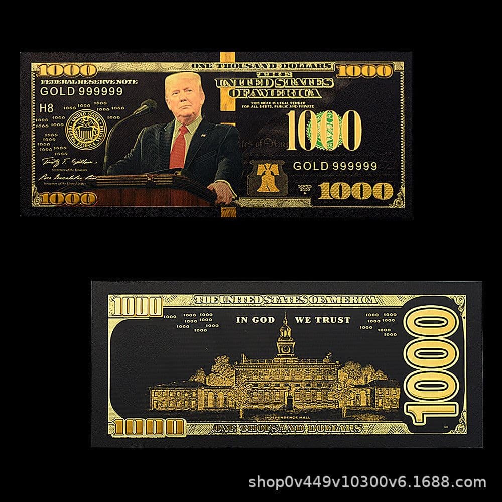 image-Trump Gold Foil Commemorative Card Set