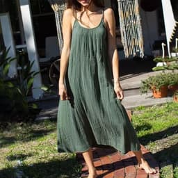 image-Casual Solid Color Cotton Skirt - Purple, One Size Fits All