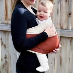 image-Country Beauty Baby Carrier Sling - Light Purple + Beige - One Size