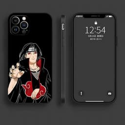 image-iPhone 15 Naruto Cartoon Phone Case - TPU Anti-fall - Black
