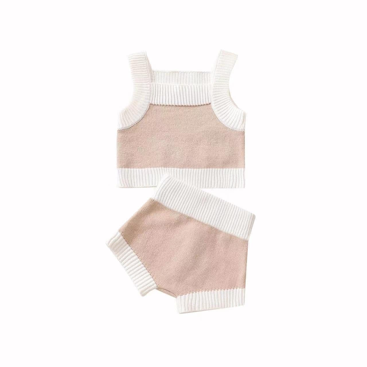 image-Summer Cotton Off-White Newborn Sweater Set - 100% Fabric