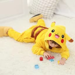image-Flannel Pajamas - Pokémon Cartoon Thickened Winter