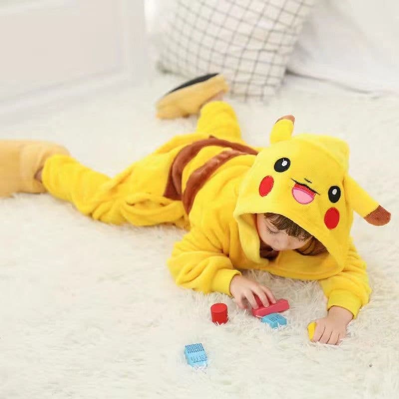 image-Flannel Pajamas - Pokémon Cartoon Thickened Winter