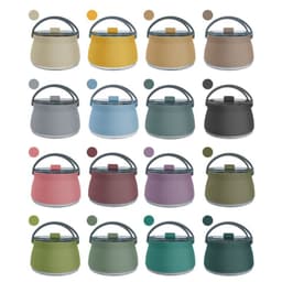 image-Camping Portable Silicone Folding Kettle - 1L Black