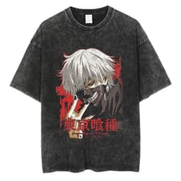 image-Black Cartoon T-Shirt, Breathable, XXXL, Loose Fit, Men's