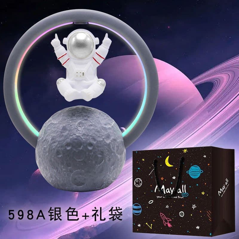 image-Suspended Astronaut Bluetooth Speaker RGB Night Light